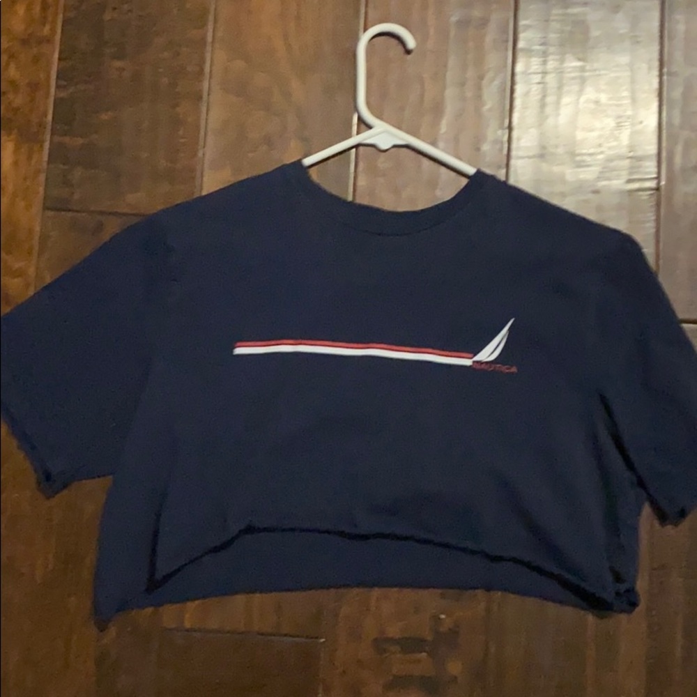 Nautica dark blue cropped top